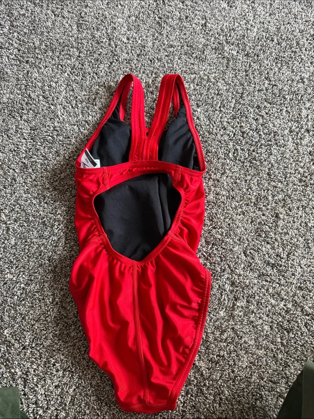 Speedo Pro LT red one piece swimsuit size girls 12/28